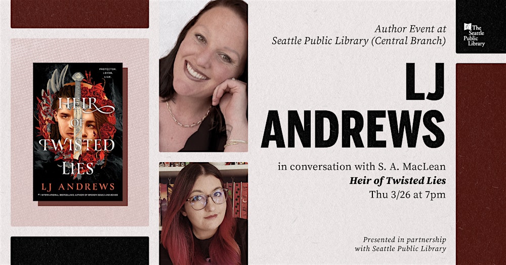 LJ Andrews with S.A. MacLean — 'Heir of Twisted Lies'