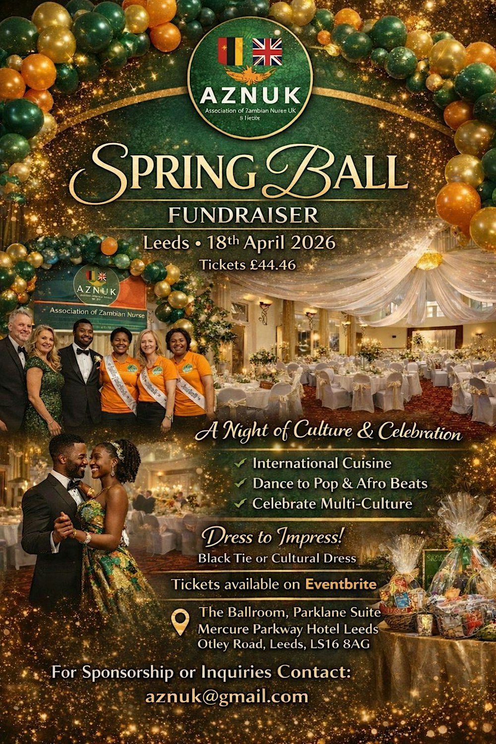 Association of Zambian Nurses UK Spring Ball