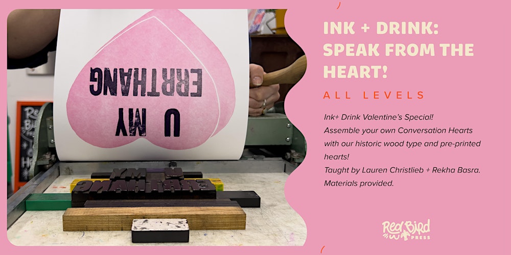Ink & Drink: Speak from the Heart!