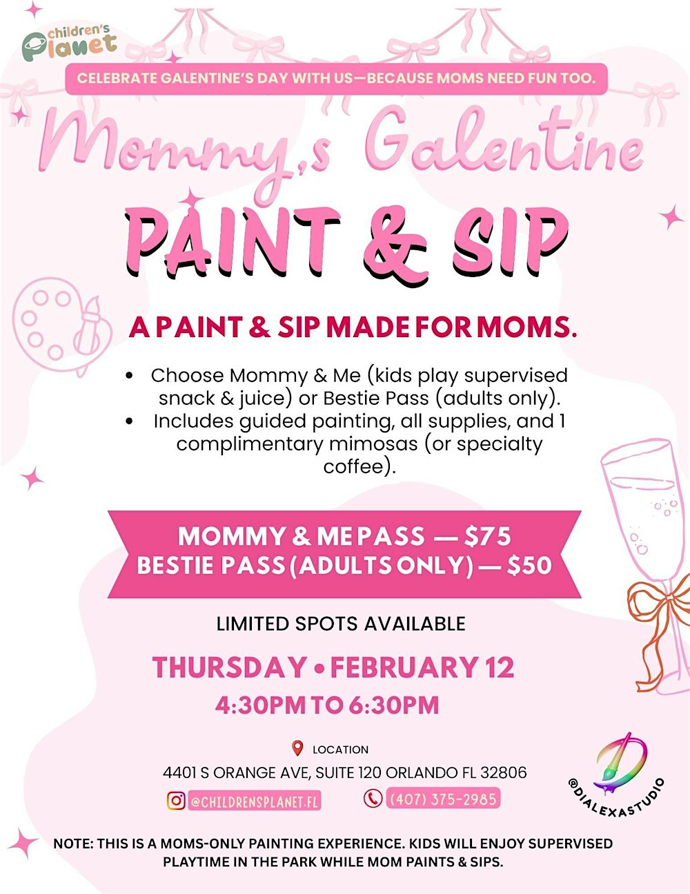 Mommy's Galentine Paint & Sip