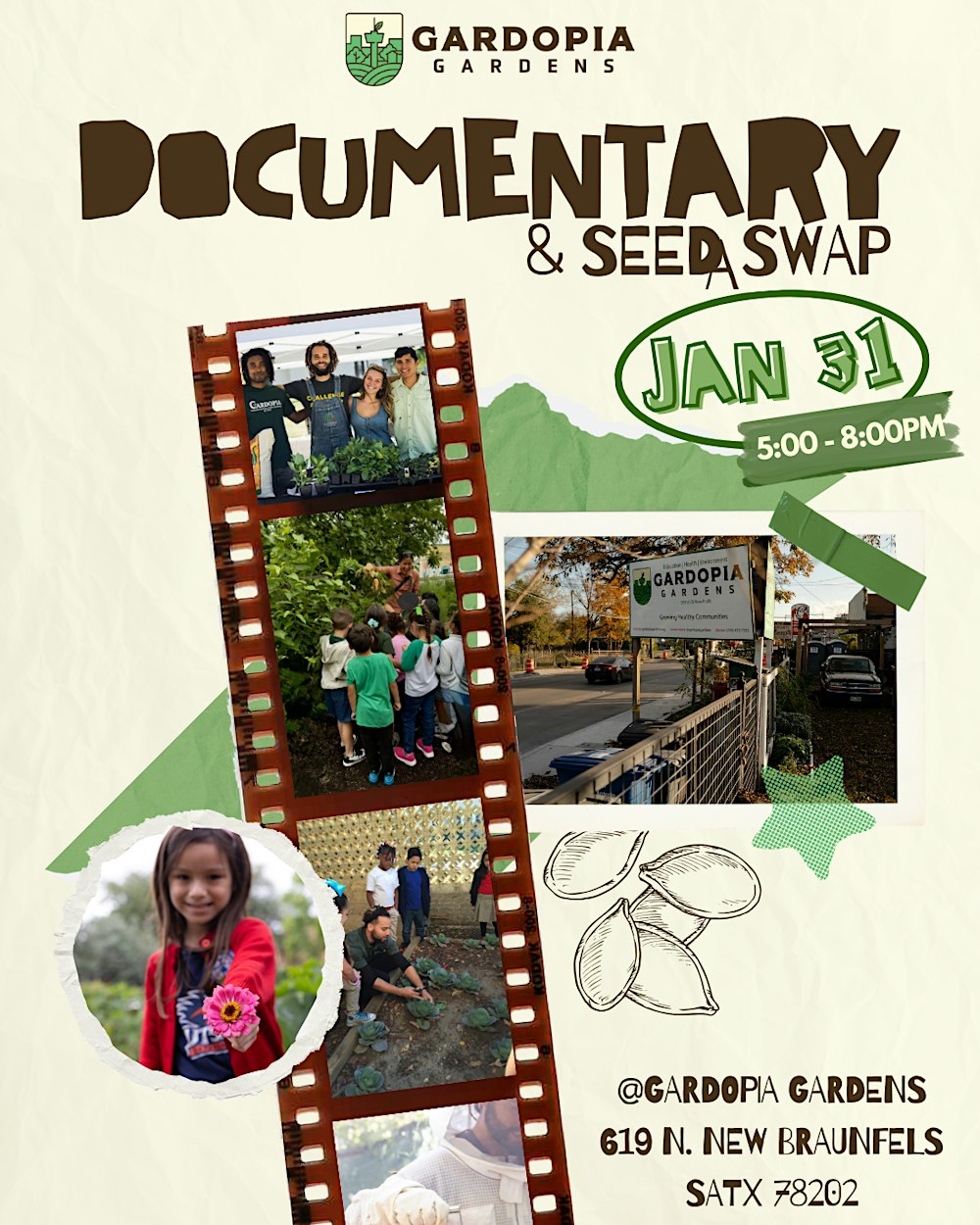 Gardopia Documentary Screening & Seed Swap: A Dreamweek Event