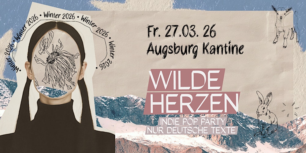 Wilde Herzen • Indie Pop Party mit deutschen Texten • Kantine Augsburg