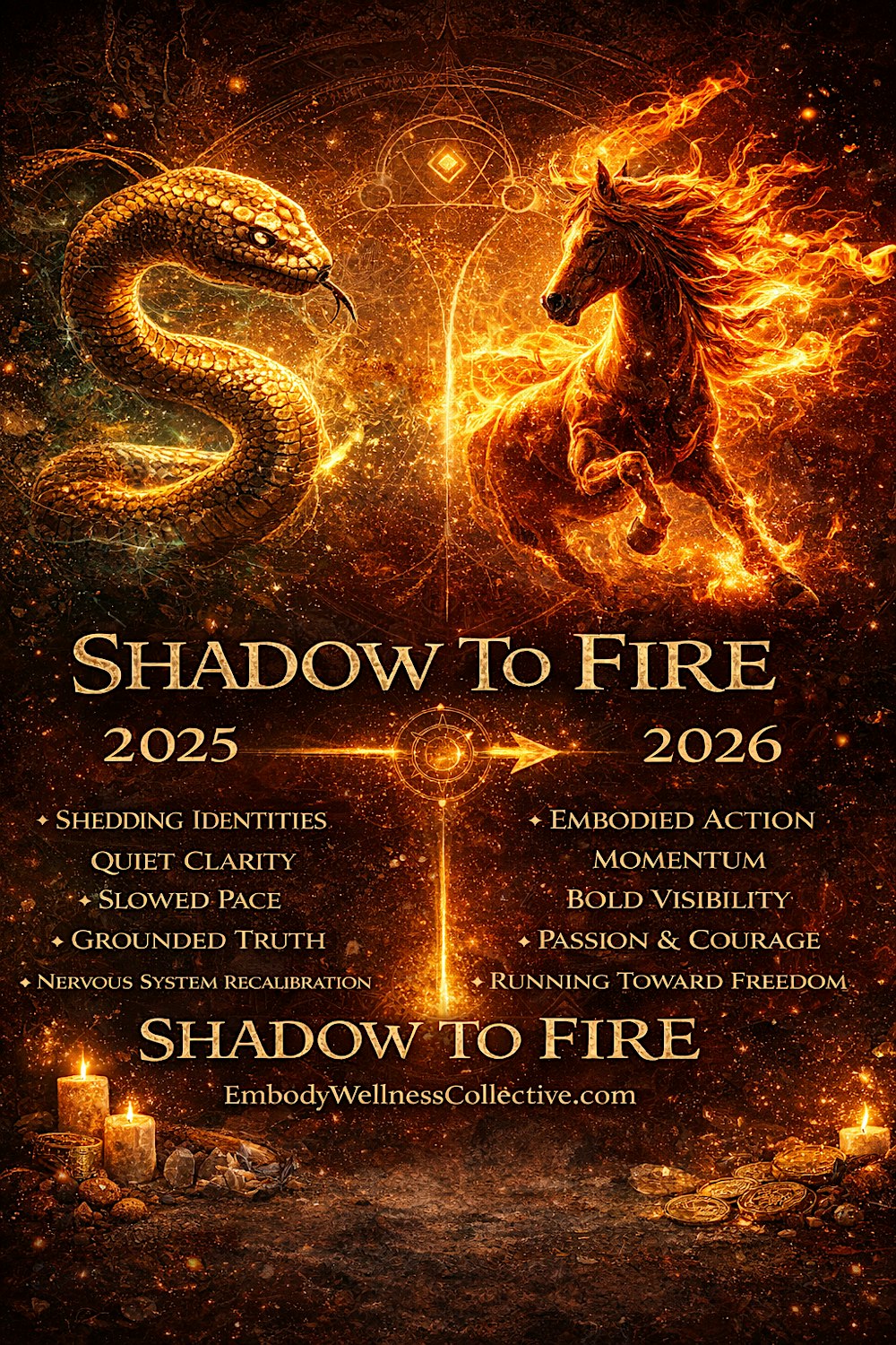 Shadow to Fire: A 2026 A Vision Board & Shadow Activation Experience