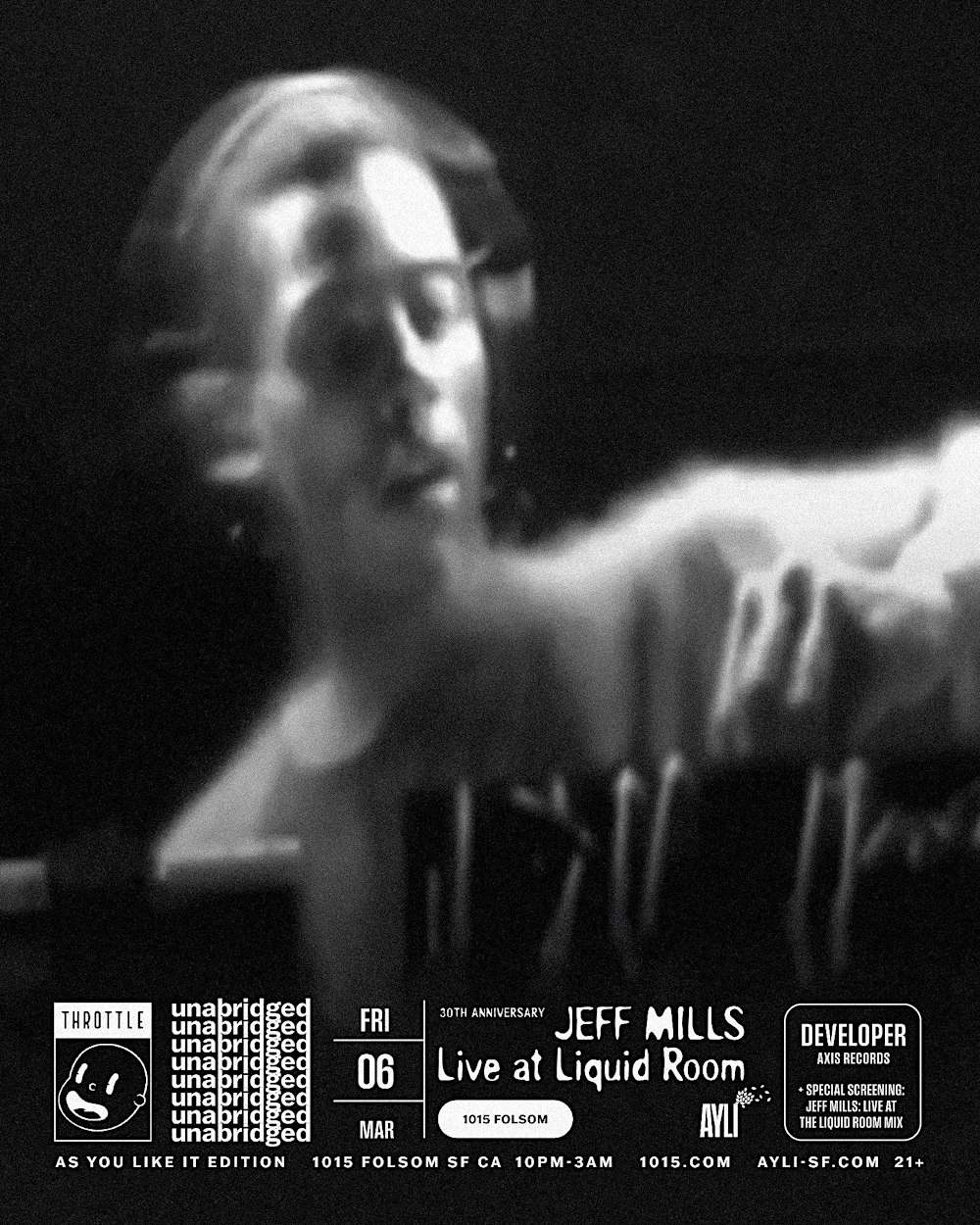 Jeff Mills Live At Liquid Room 30th Anniversary Tour