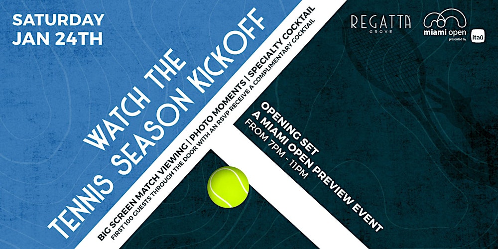 Opening Set: Tennis Watch Party at Regatta Grove