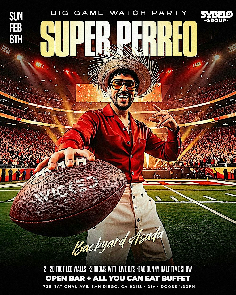 PERREOBOWL: Big Game Watch Party