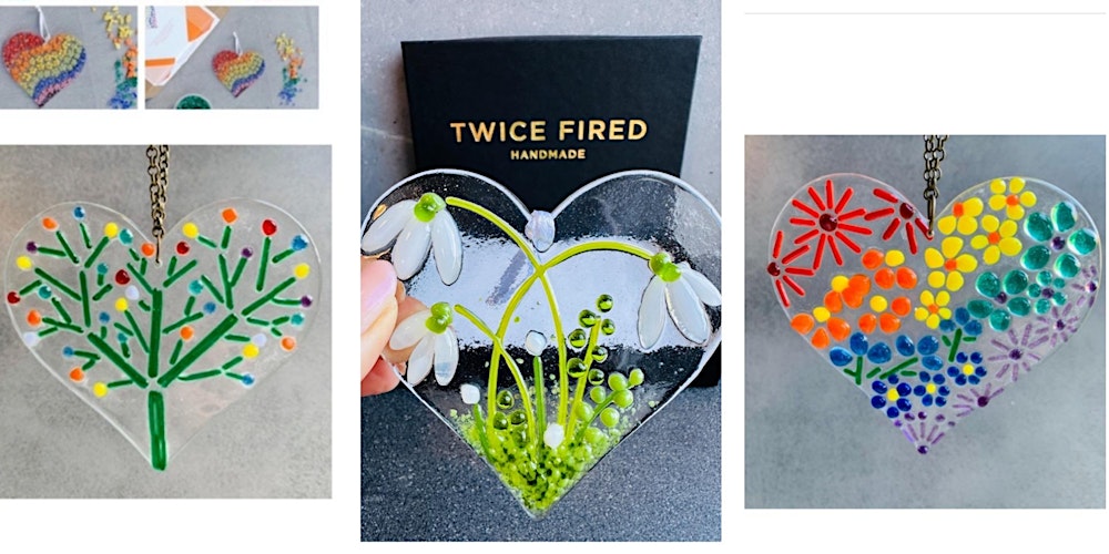 Valentine Fused glass workshop `Saturday 14th Febuary 3-5pm