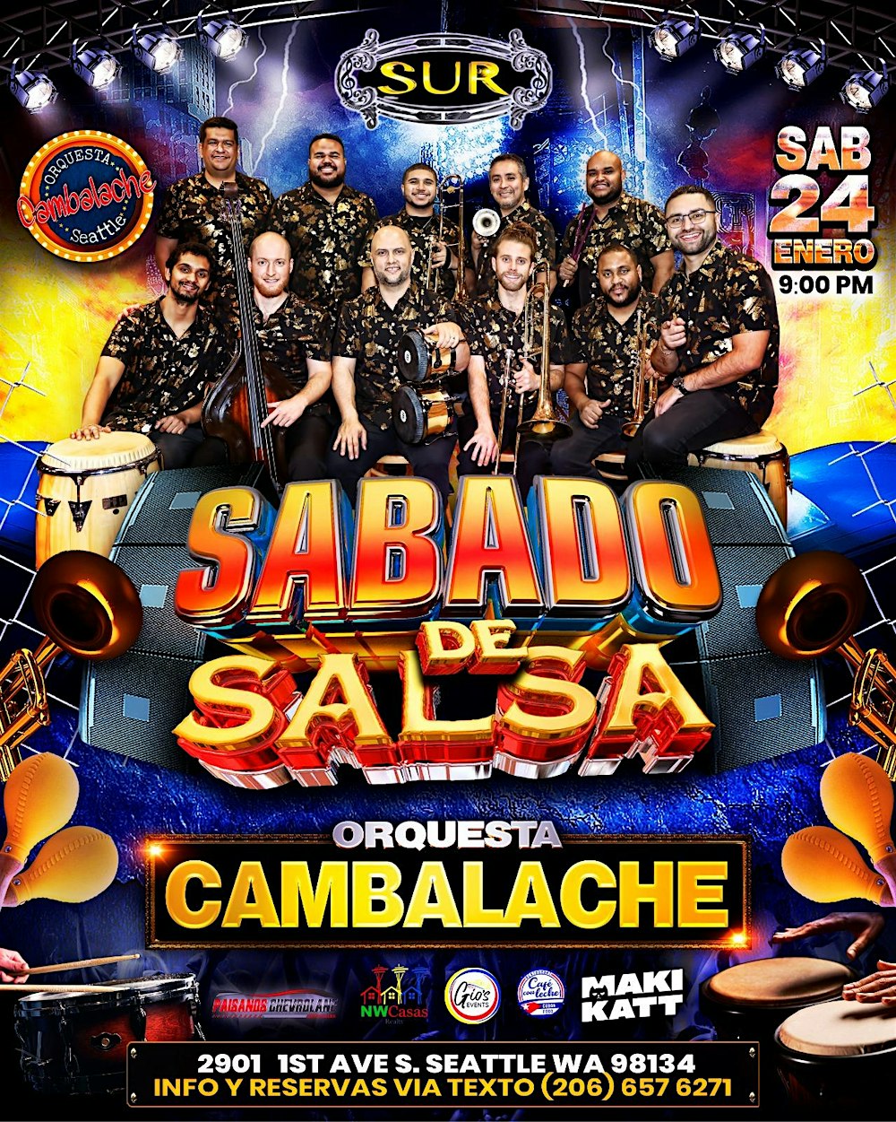 ¡SABADO DE SALSA con ORQUESTA CAMBALACHE!