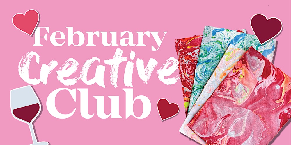 Esk Haus FEBRUARY Creative Club • Make your own marbled paper and crafts