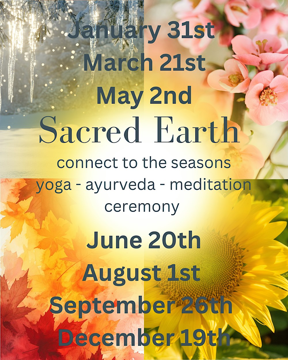 Sacred Earth Cacao Ceremonies with yoga, meditation and reiki