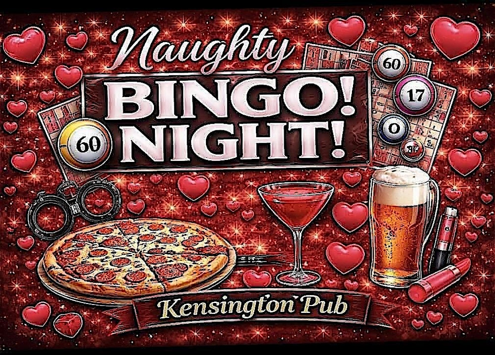 Kensington Pub NAUGHTY BINGO