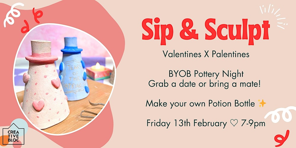 Valentines X Palentines BYOB pottery night