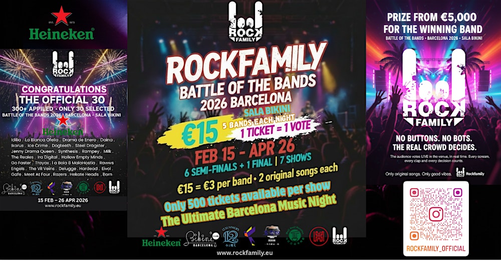 Battle of the bands 2026 Barcelona Original Song Contest  Group D