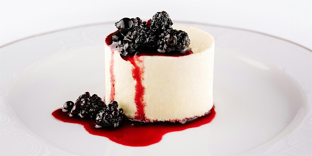 Italian Dessert: Panna Cotta with Blueberry Compote