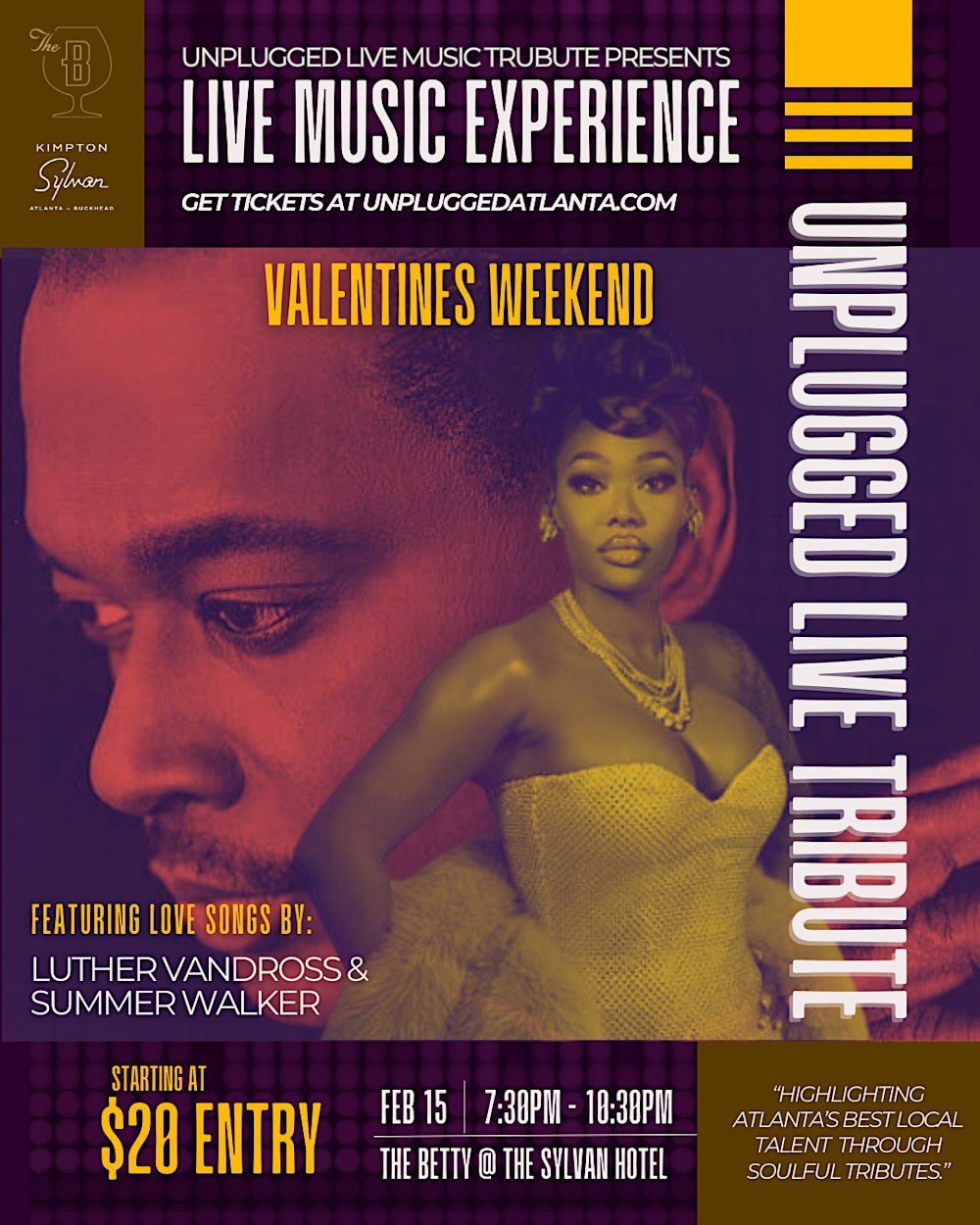 LUTHER & SUMMER LIVE TRIBUTE @ THE BETTY IN BUCKHEAD SUN FEB 15, 2026