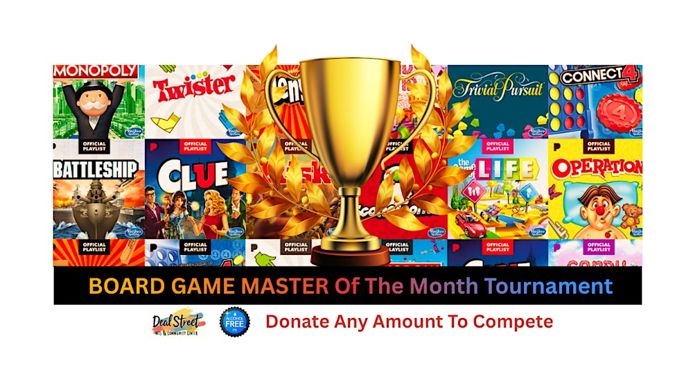 BOARD GAME MASTER of the Month Tournament - Donate Any Amount To Compete