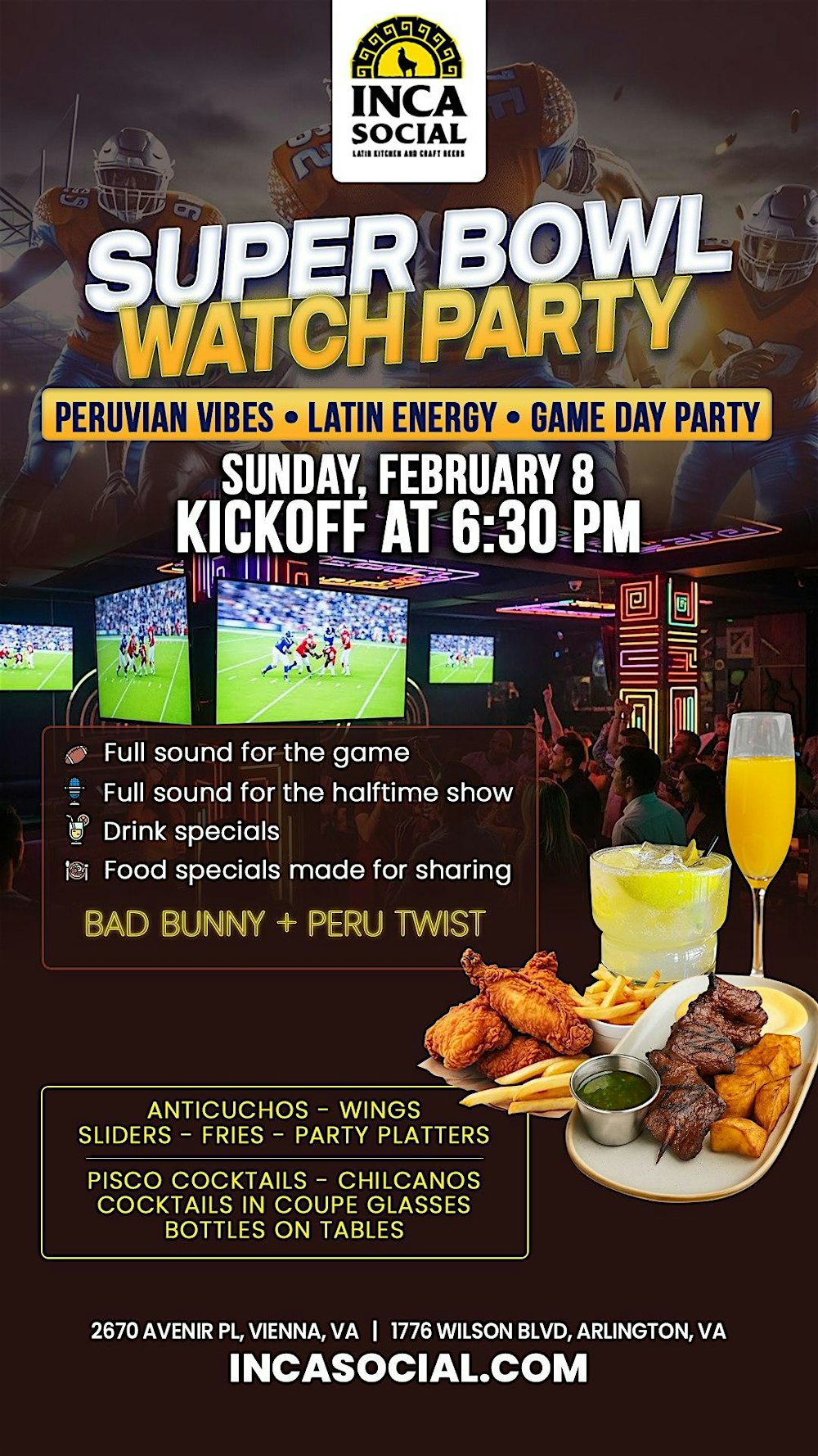Super Bowl #WatchParty #ArlingtonVA