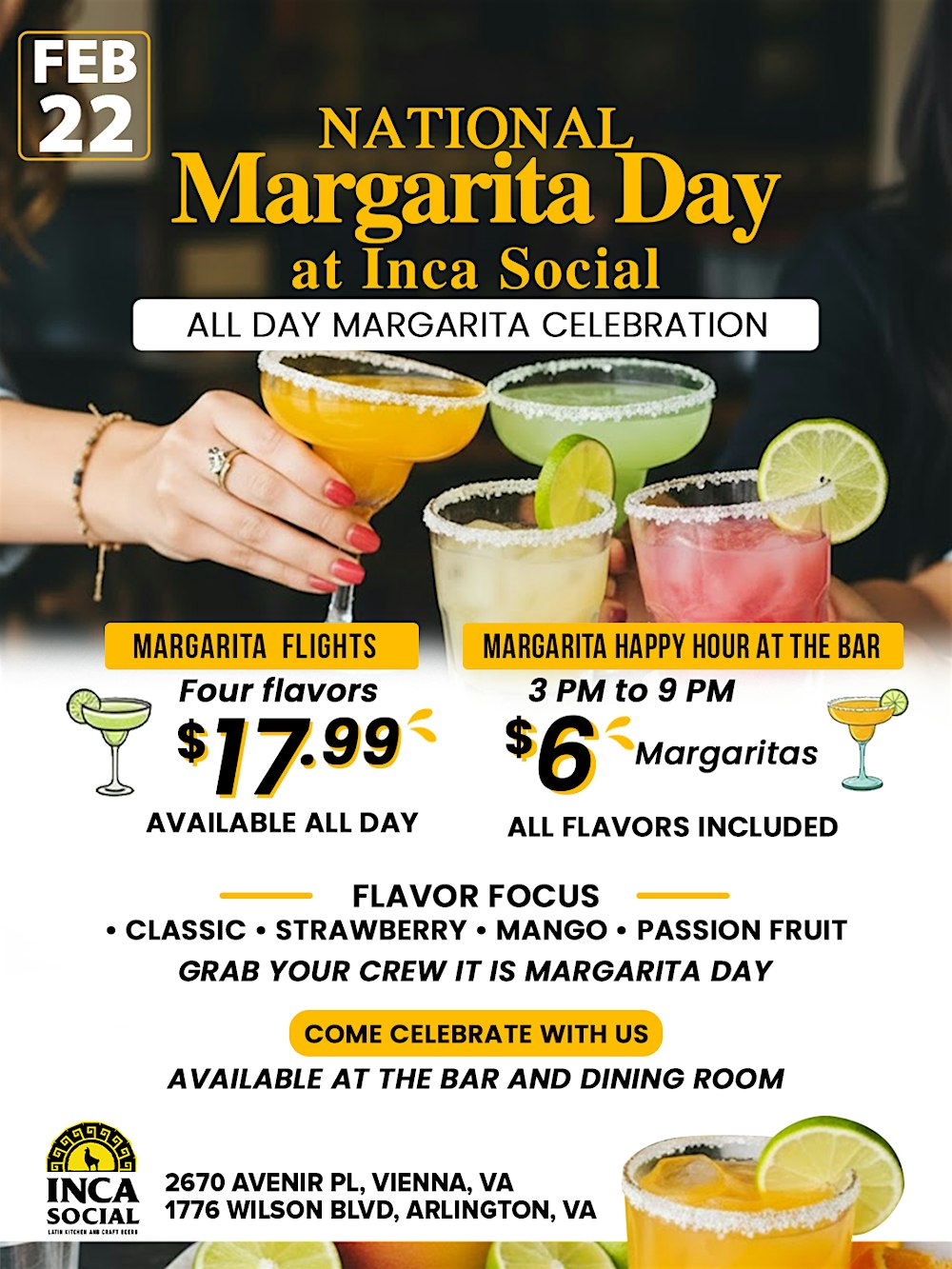 National Margarita Day - #ArlingtonVA