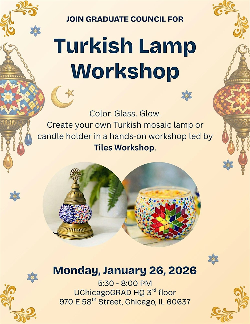 Graduate Council Presents: Turkish Lamps Workshop