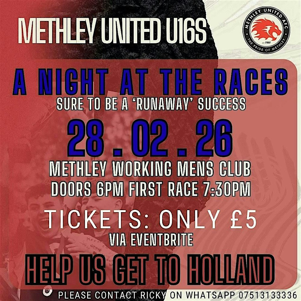 Methley United - A NIGHT AT THE RACES