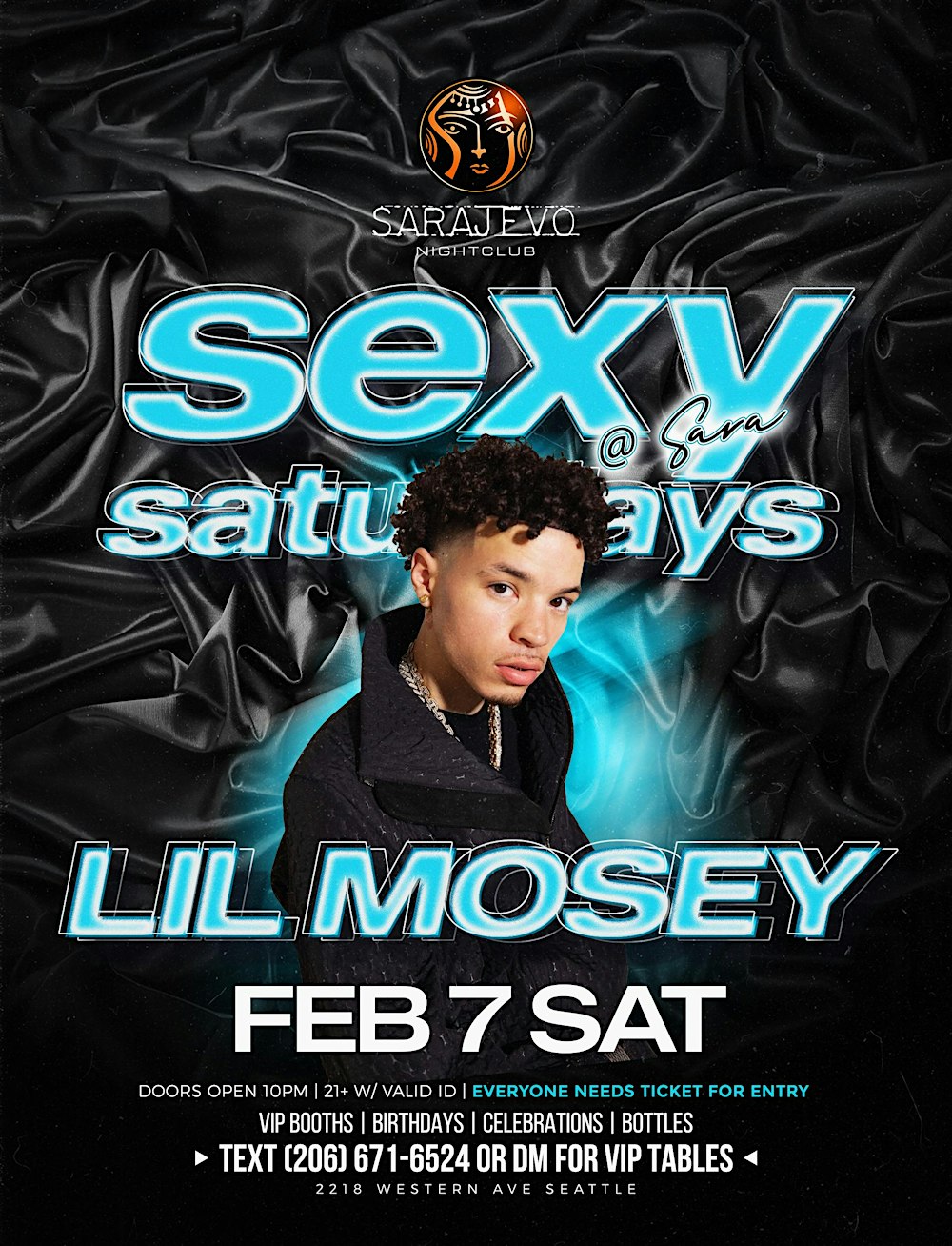 LIL MOSEY Live at SARAJEVO NIGHTCLUB SEATTLE - Feb 7th