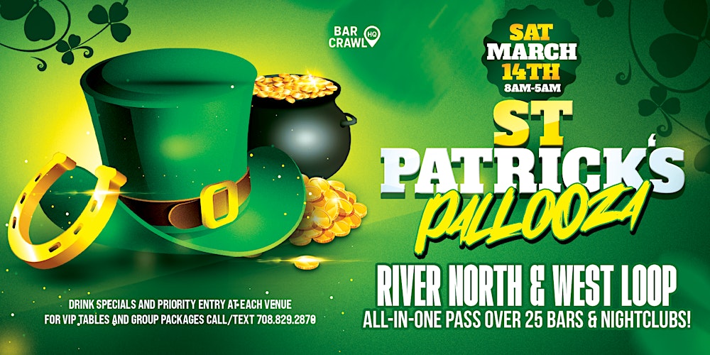 St Patrick's PALLOOZA 25+ Bars and Clubs Included