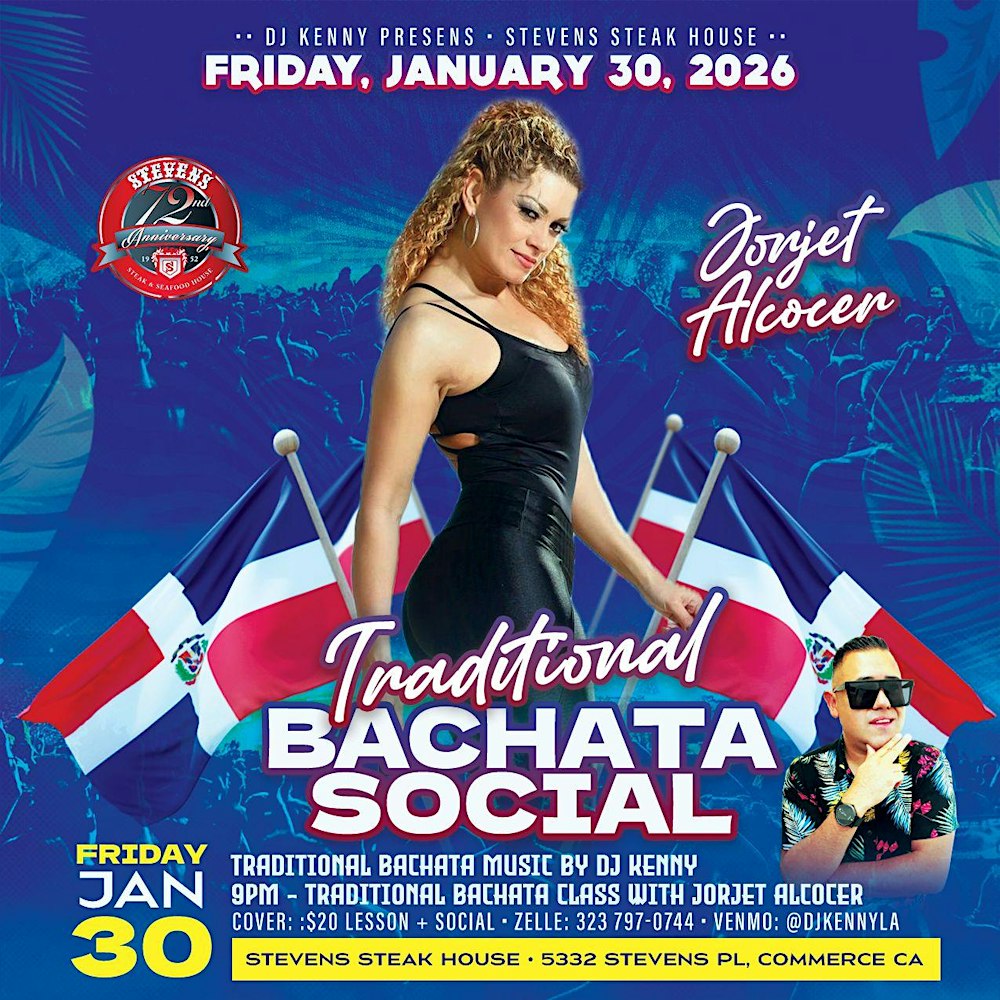 DJ Kenny Presents-Traditional Bachata Social Featuring Jorjet Alcocer