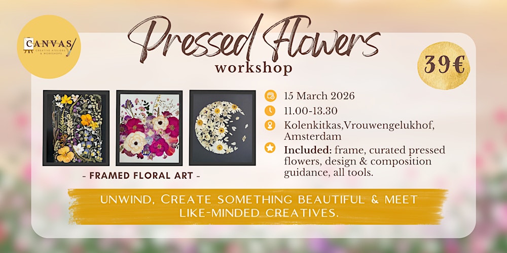 Pressed Floral Art Workshop