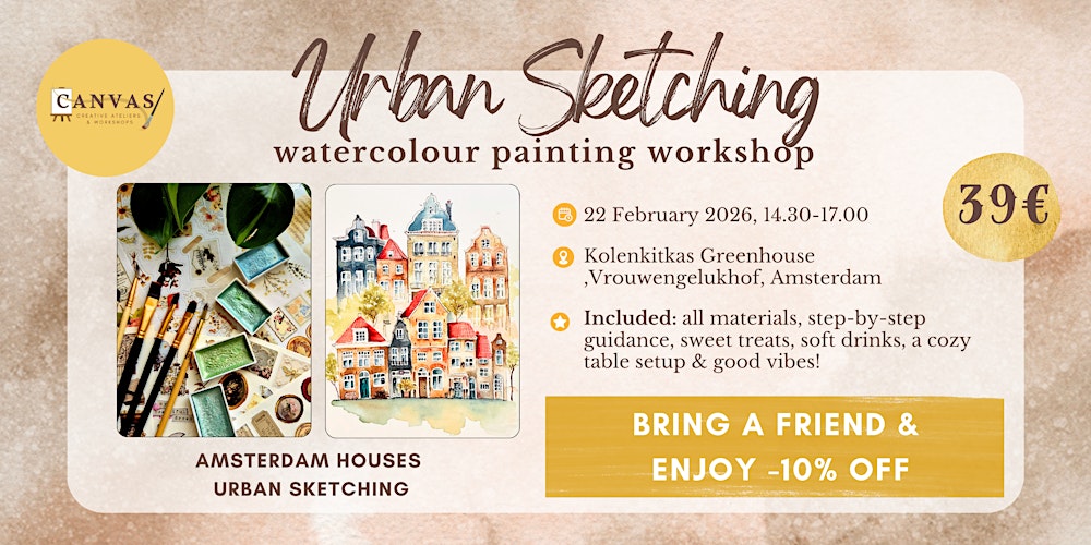 Urban Sketching Watercolour Painting Workshop