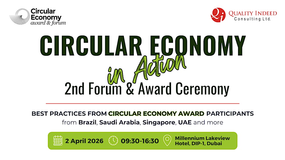 Global Circular Economy Forum and Awards 2026 (paid event)
