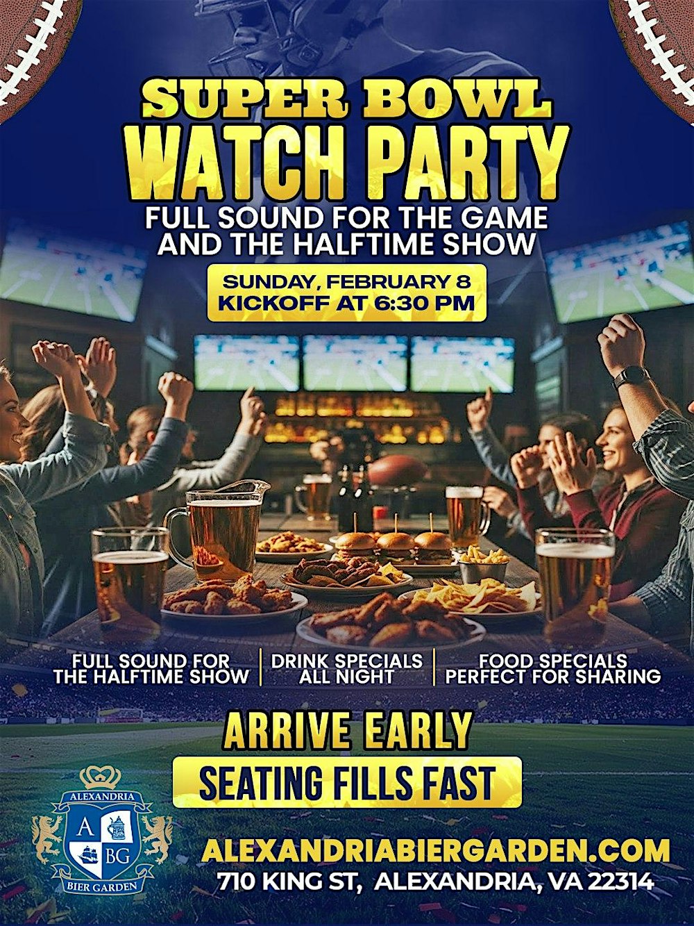 Super Bowl #WatchParty at Old Town Alexandria