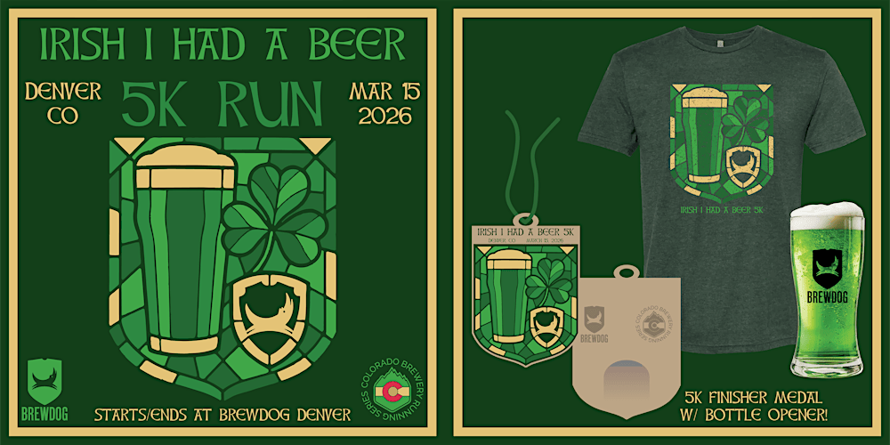 Irish I Had A Beer 5k @ BrewDog Denver | 2026 CO Brewery Running Series