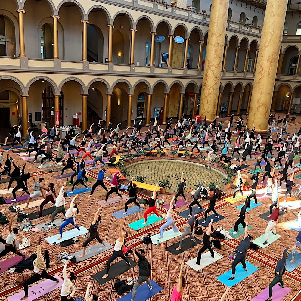 Yoga + Sound Experience at National Building Museum