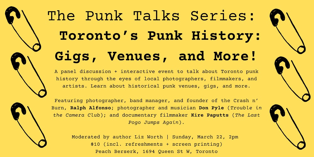 Punk Talks: Toronto Punk History Panel