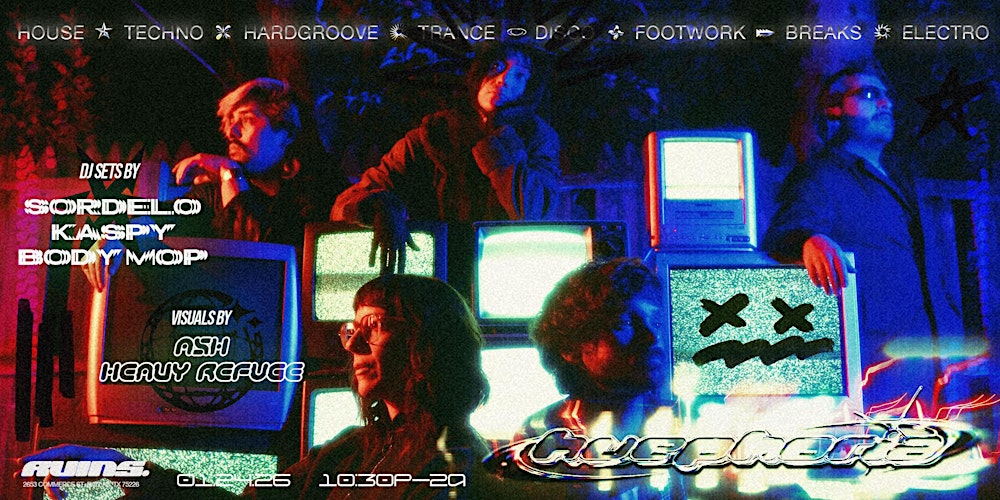 Huephoria w/ Sordelo + Kaspy + Body Mop