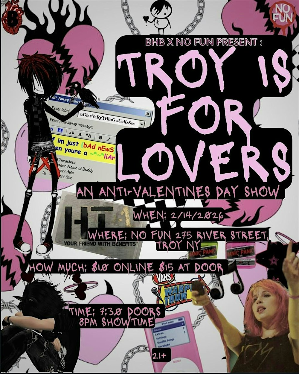 Troy is for Lovers: An Anti-Valentine's Party