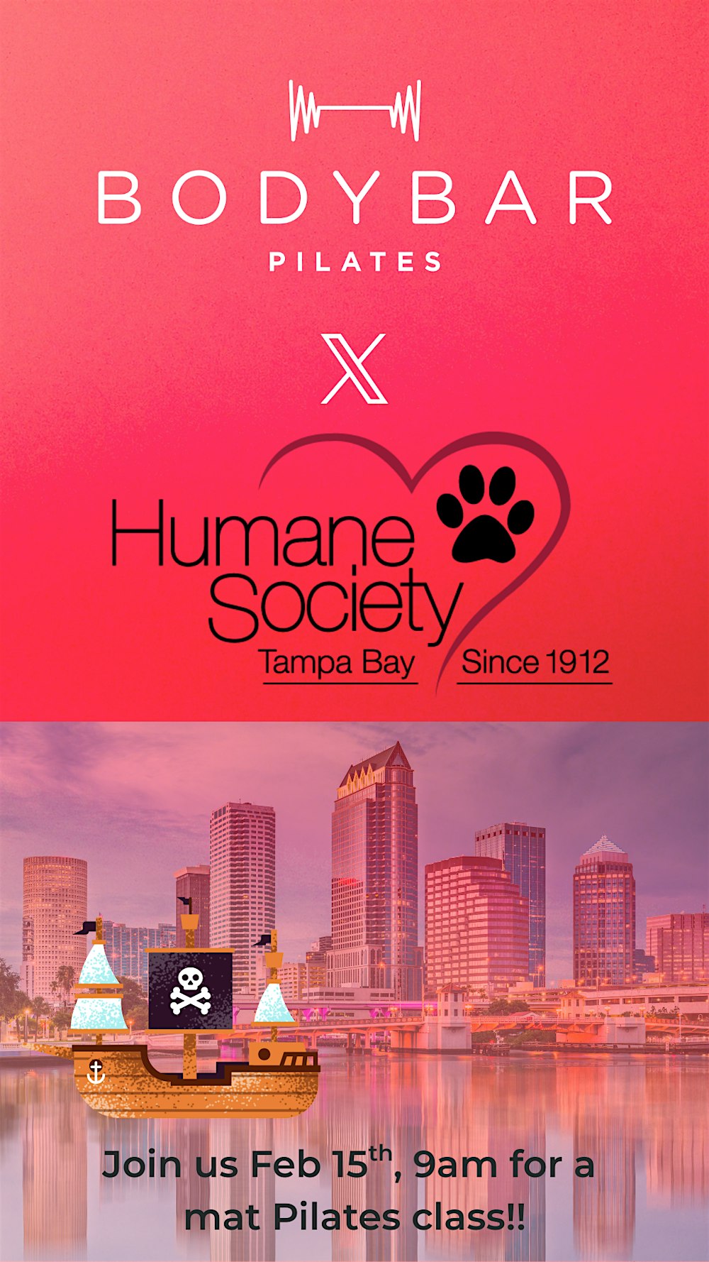Bodybar Pilates at the Humane Society  - Donation Based Mat class