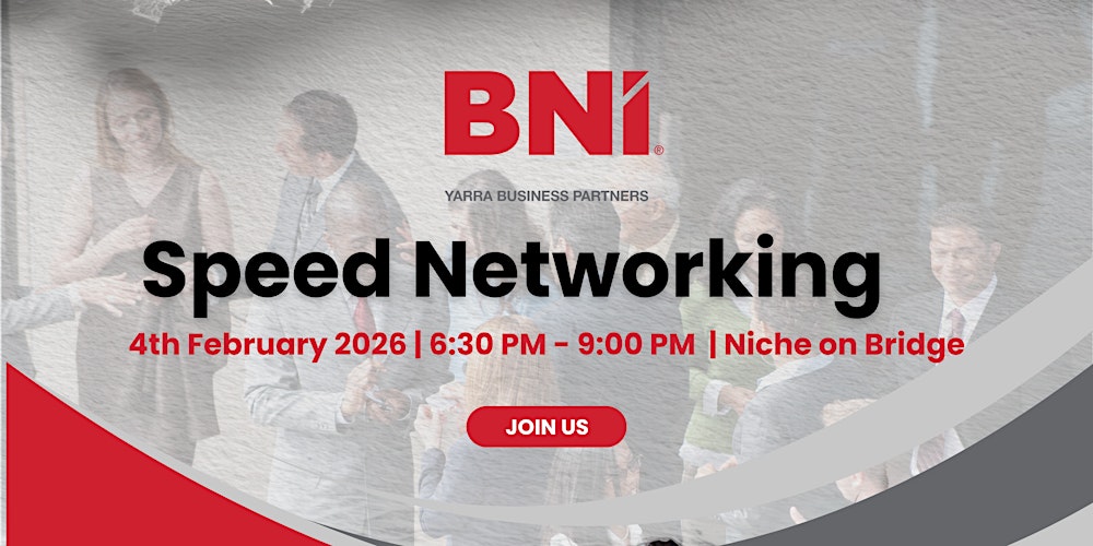 BNI Yarra Business Partners Speed Networking