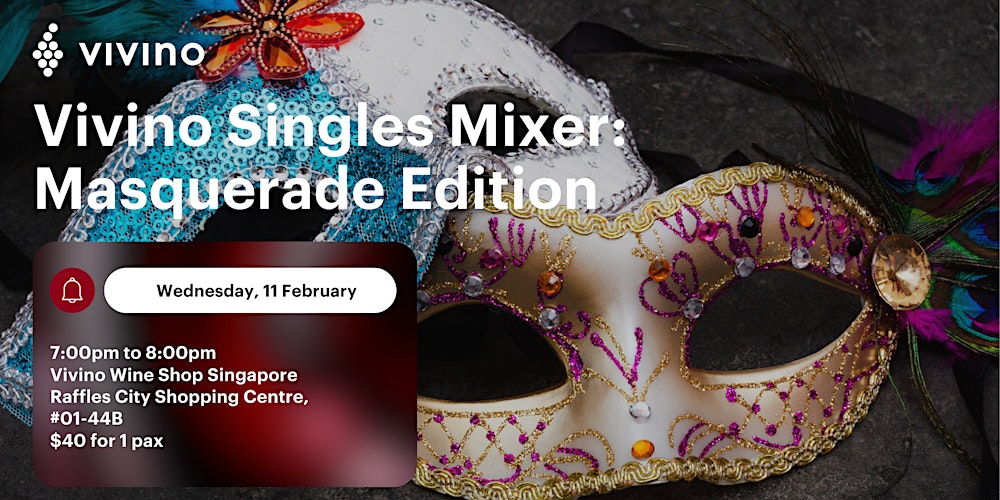 Vivino Singles Mixer: Masquerade Edition