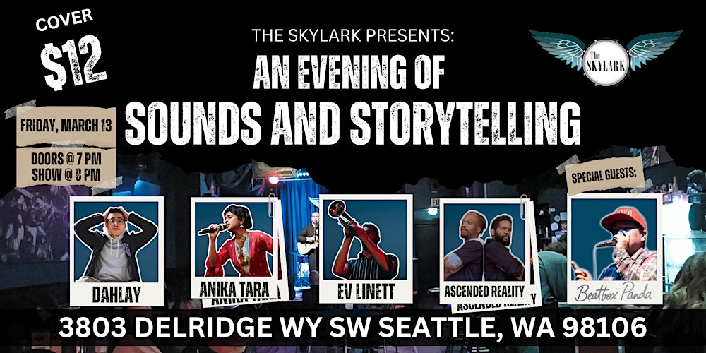 Skylark Cafe Presents: An Evening of Sounds and Storytelling