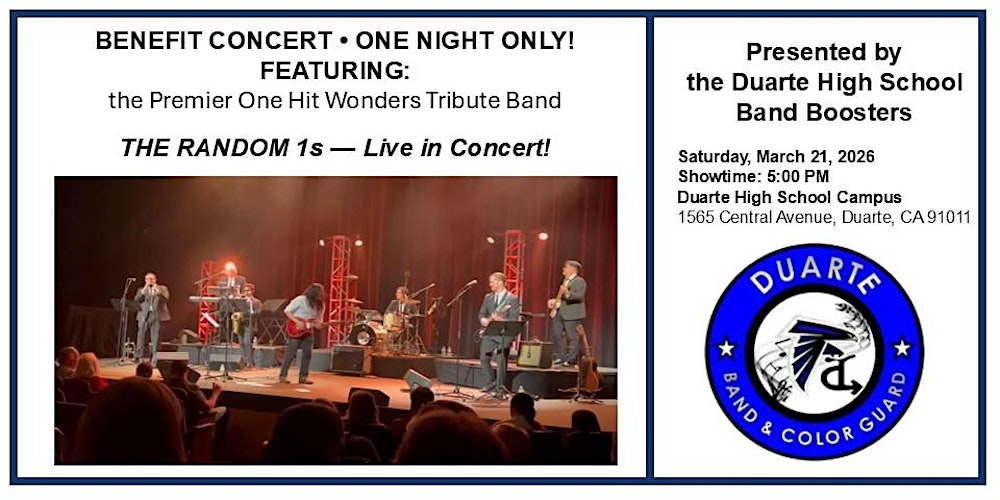A Benefit Concert for Duarte H.S. Music and Performing Arts Program