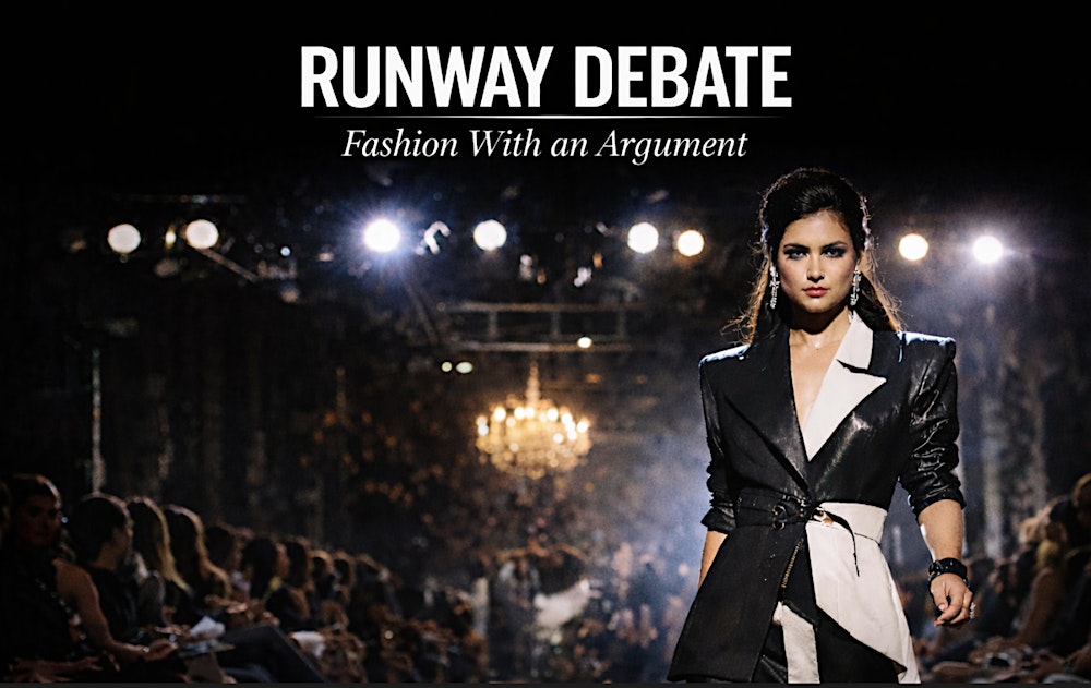The RUNWAY DEBATE: Fashion With an Argument