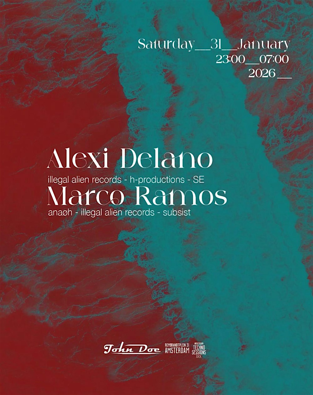 Amsterdam Techno Sessions w/ Alexi Delano (H-Productions) SE