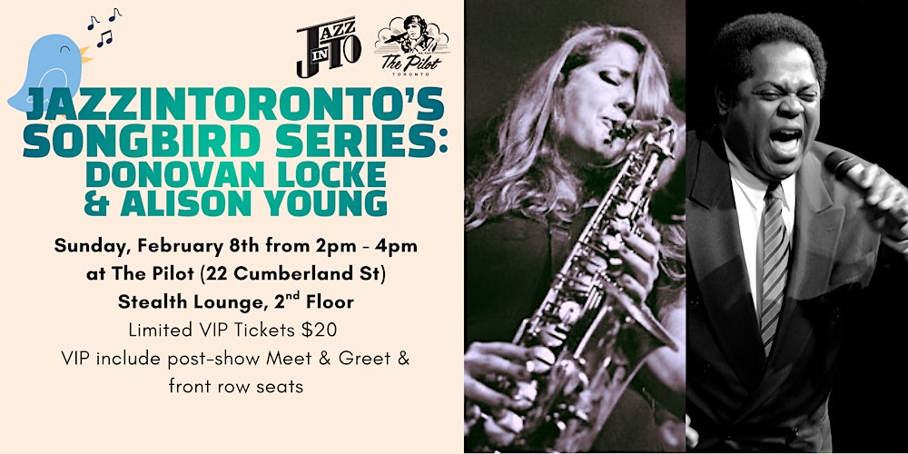 JazzInToronto's Songbird Series: Donovan Locke & Alison Young