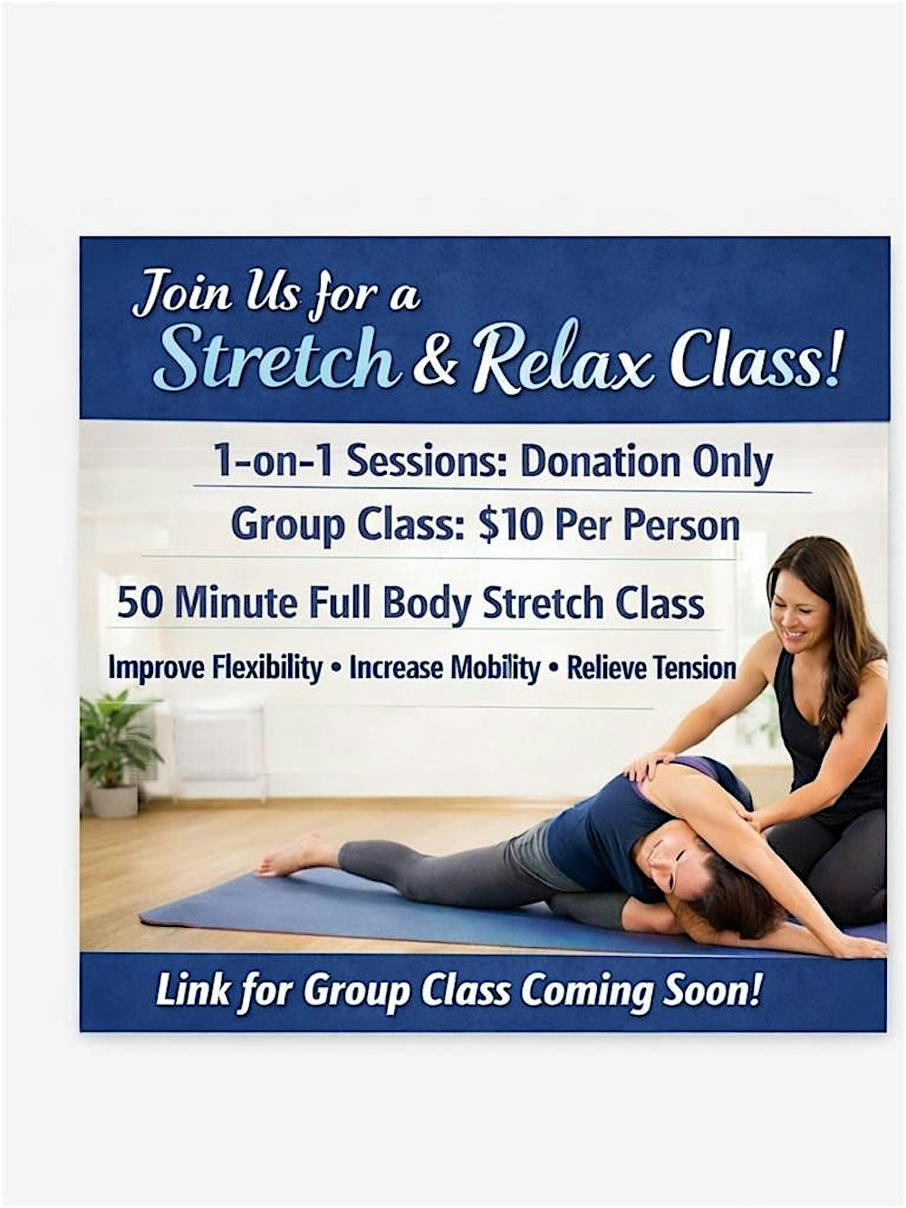 Stretch & Relax — Full Body Stretch Class