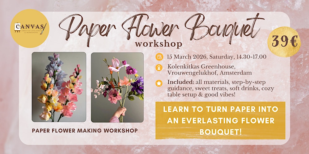 Paper Flower Bouquet Workshop
