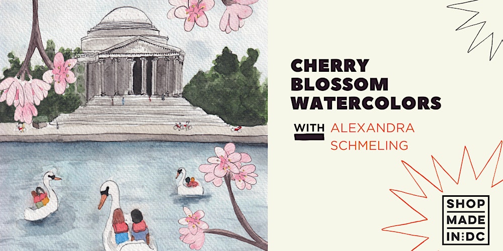 Spring in DC: Cherry Blossom Watercolors Workshop w/Alexandra Schmeling