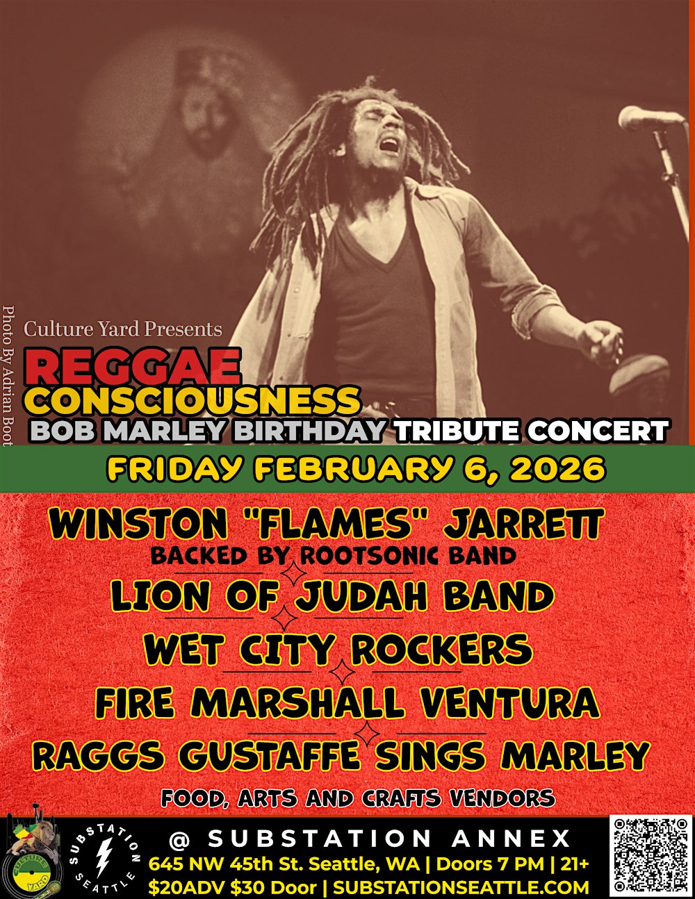 REGGAE CONSCIOUSNESS: Bob Marley Birthday Tribute Concert
