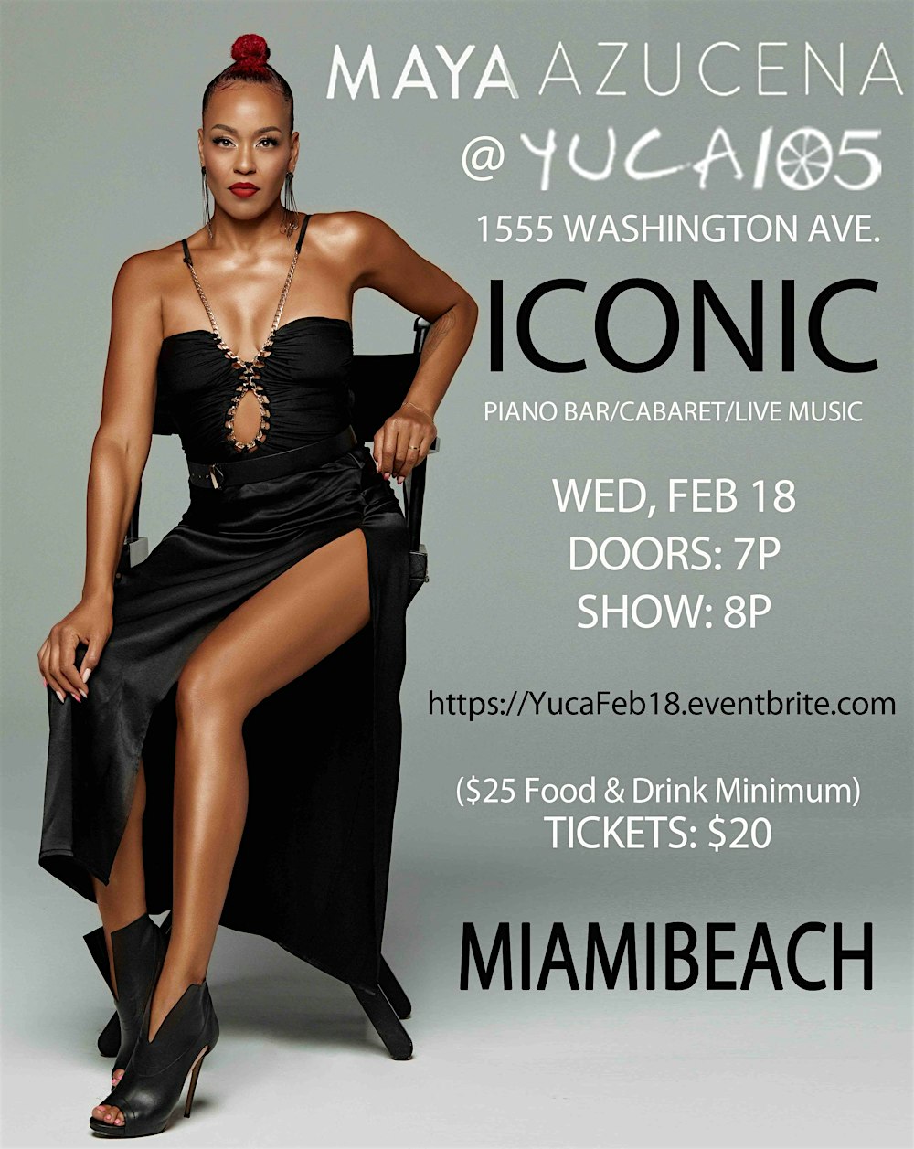 Maya Azucena at YUCA105 in South Beach!