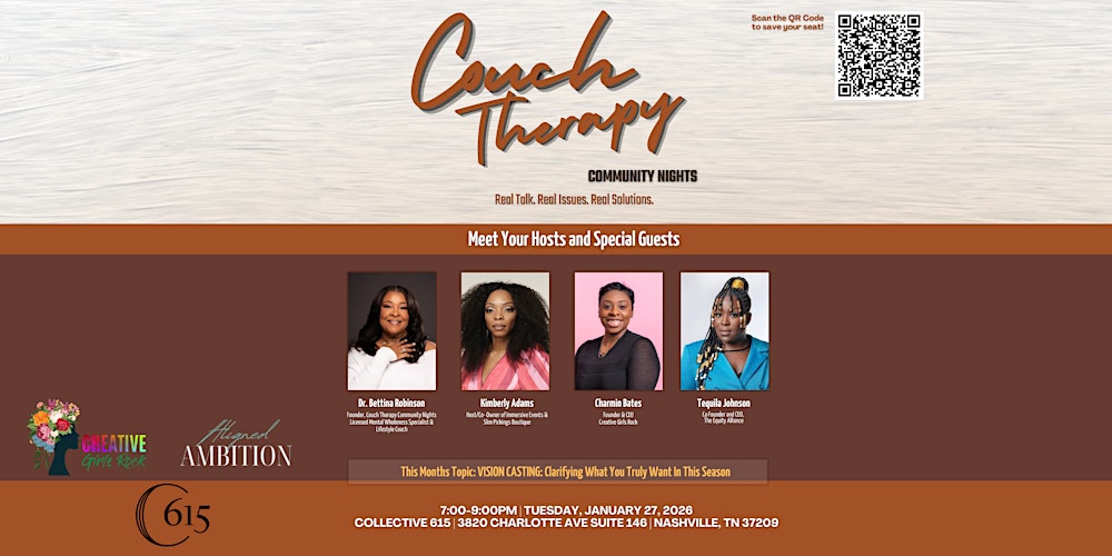 Couch Therapy Community Night January 2026 Edition